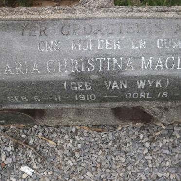 NEL Jacobus Adriaan 1908-1966 &amp; Maria Christina Magdalena VAN WYK 1910-1980