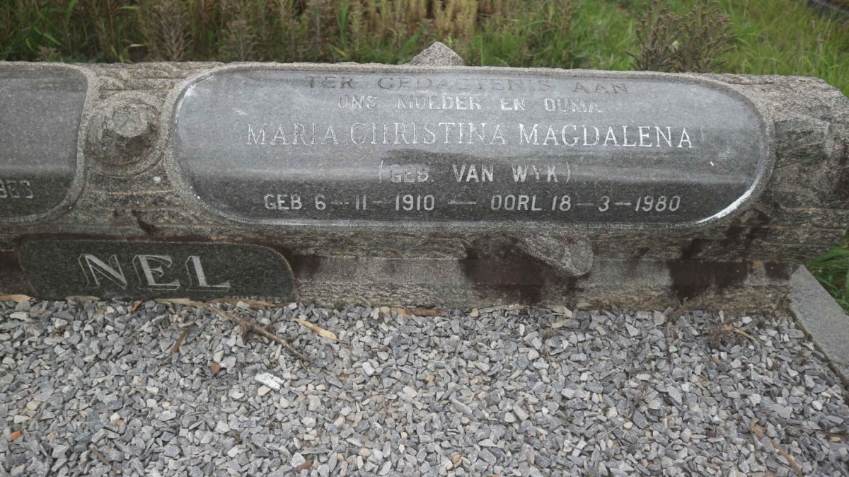 NEL Jacobus Adriaan 1908-1966 &amp; Maria Christina Magdalena VAN WYK 1910-1980