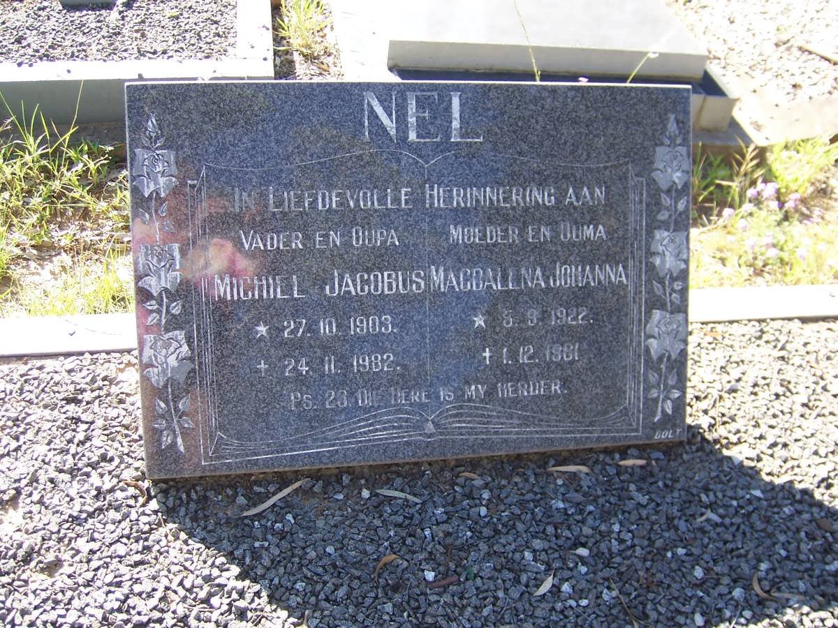 NEL Michiel Jacobus 1903-1982 &amp; Magdalina Johanna 1922-1981