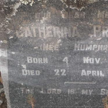 PRINSLOO Catherina nee HUMPHRIES 1863-1934