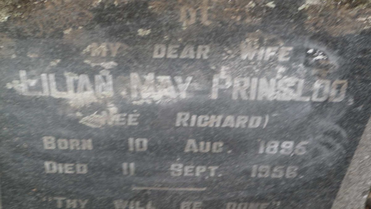 PRINSLOO Lilian May nee RICHARD 1895-1956