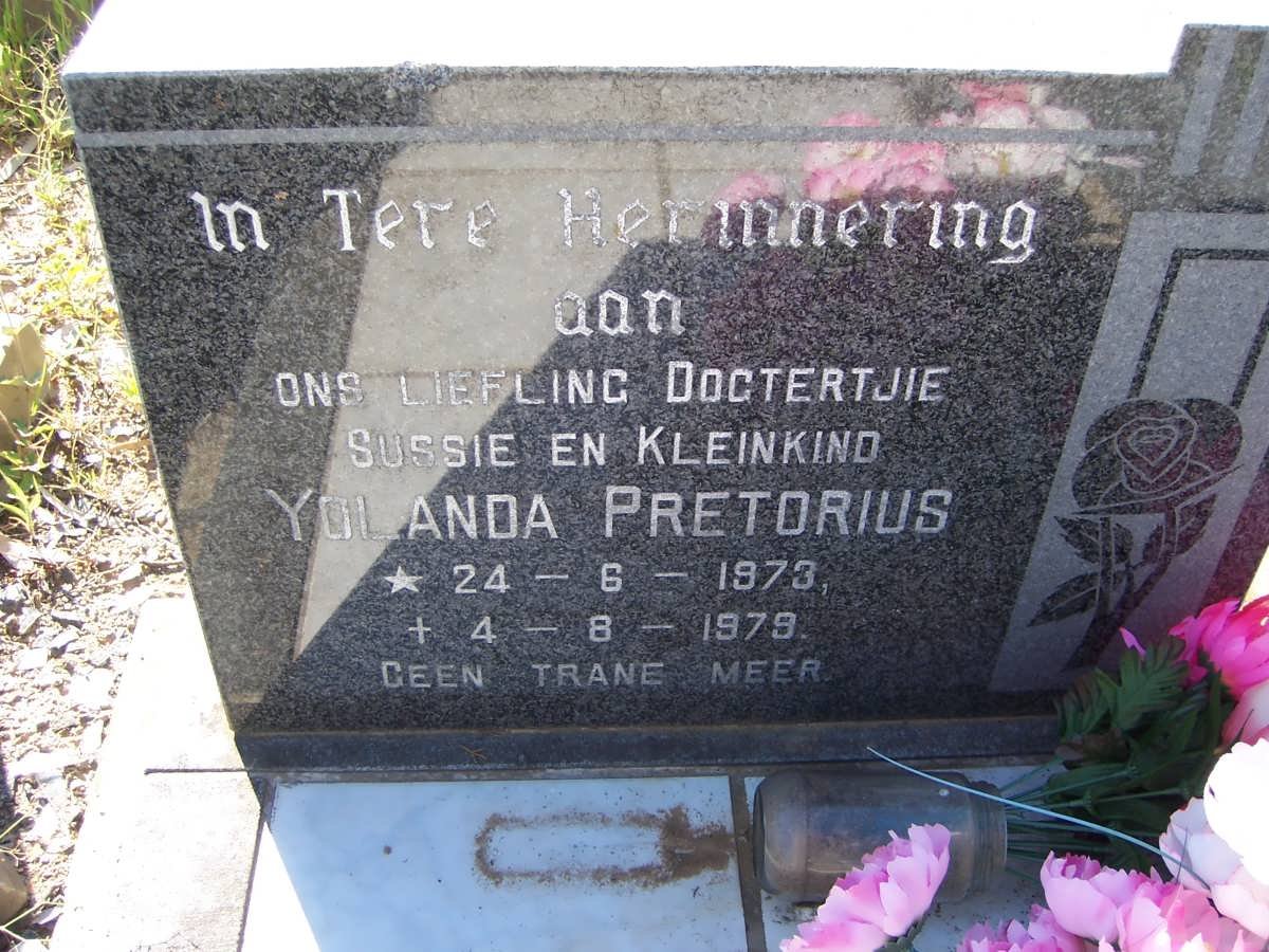 PRETORIUS Yolanda 1973-1979