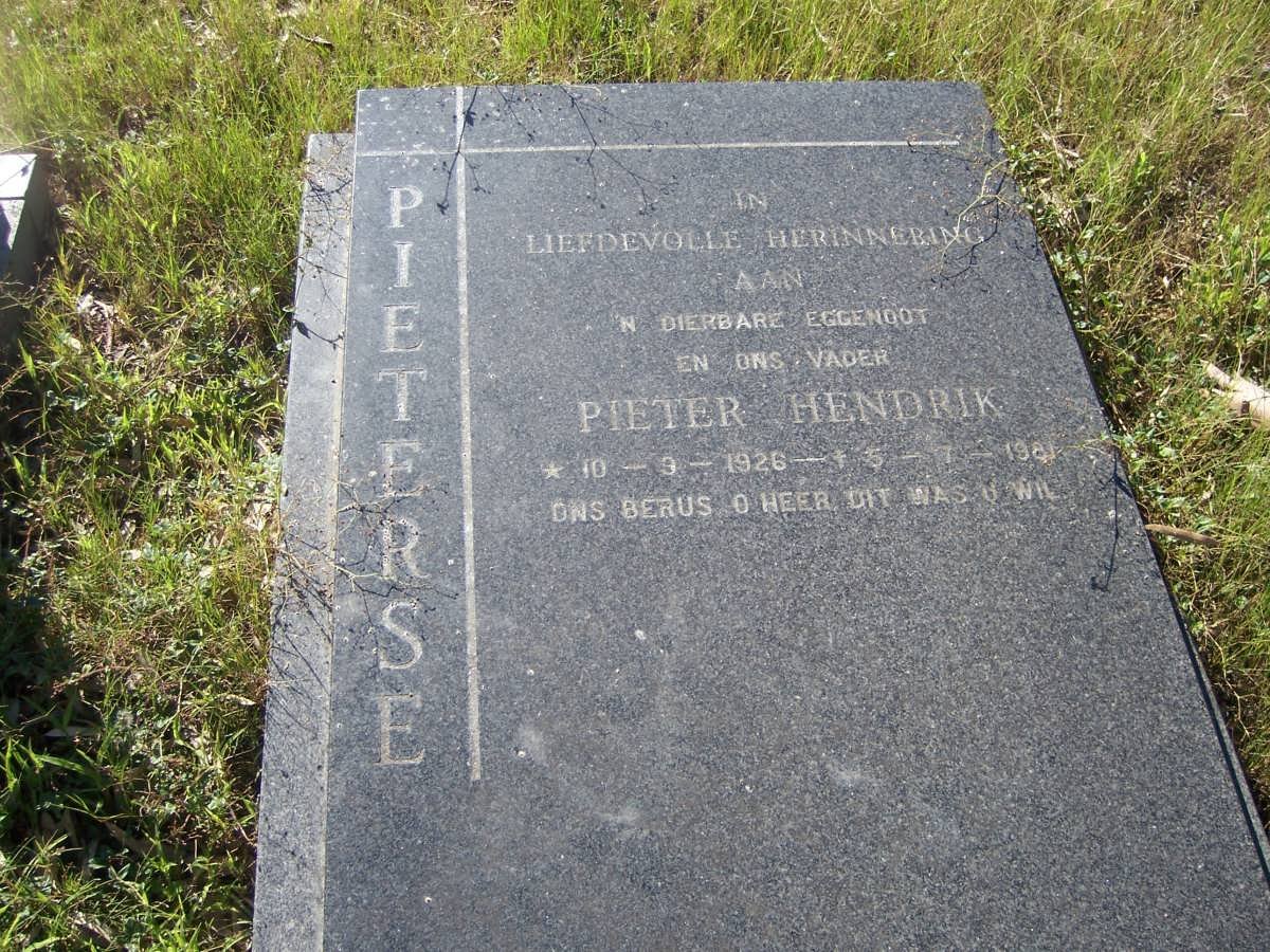 PIETERSE Pieter Hendrik 1926-1981