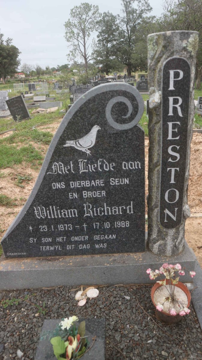PRESTON William Richard 1973-1988