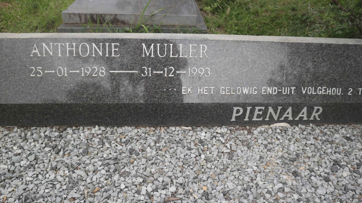 PIENAAR Anthonie Muller 1928-1993