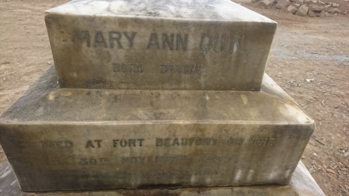 QUIN Mary Ann nee DEVINE -1889