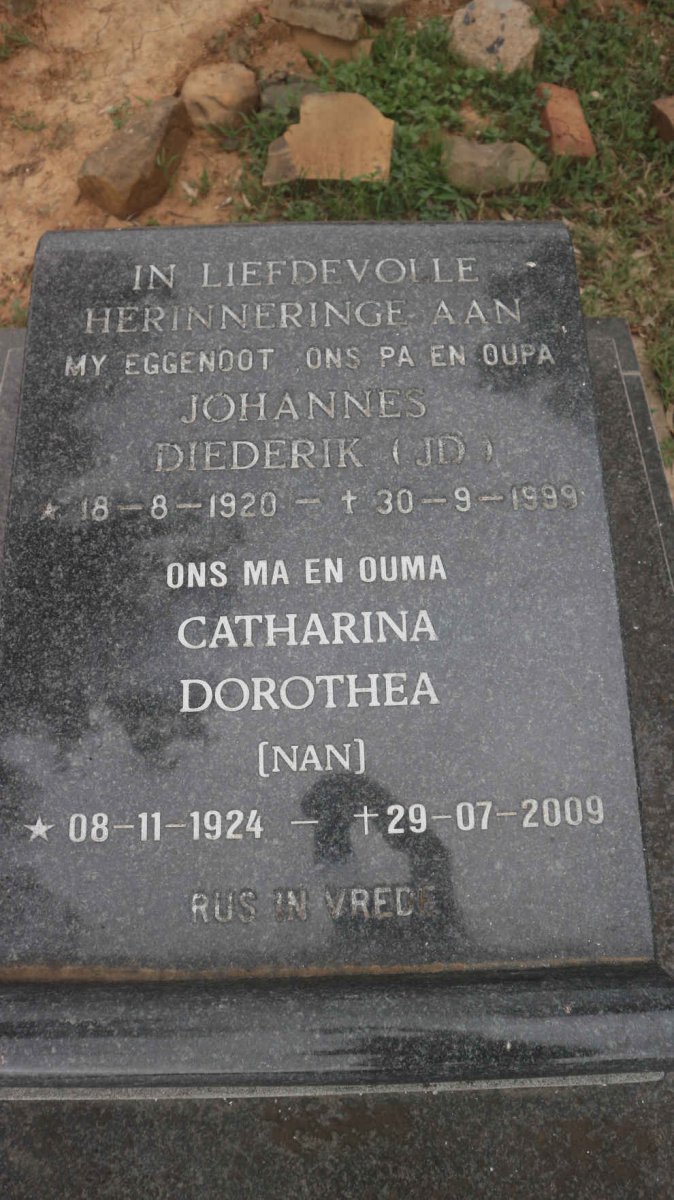 ROUX J.D., le 1920-1999 &amp; Catharina Dorothea 1924-2009