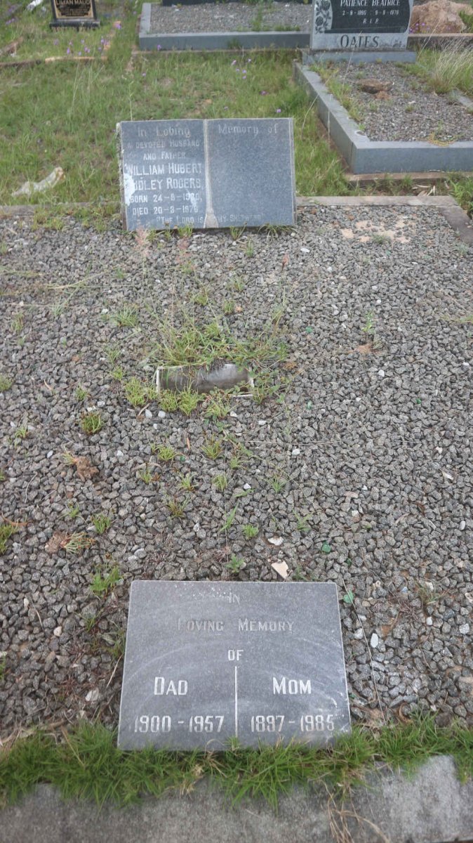 ROGERS Dad 1900-1957 &amp; Mom 1897-1985 :: ROGERS William Hubert Dudley 1930-1976
