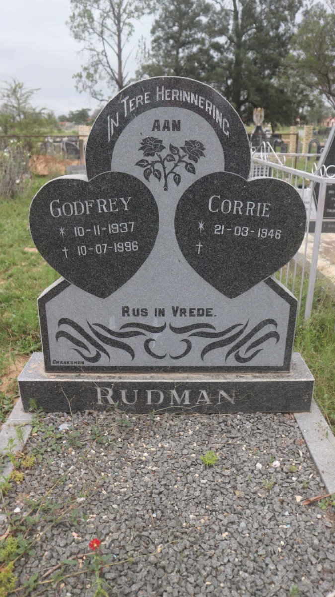 RUDMAN Godfrey 1937-1996 &amp; Corrie 1946-