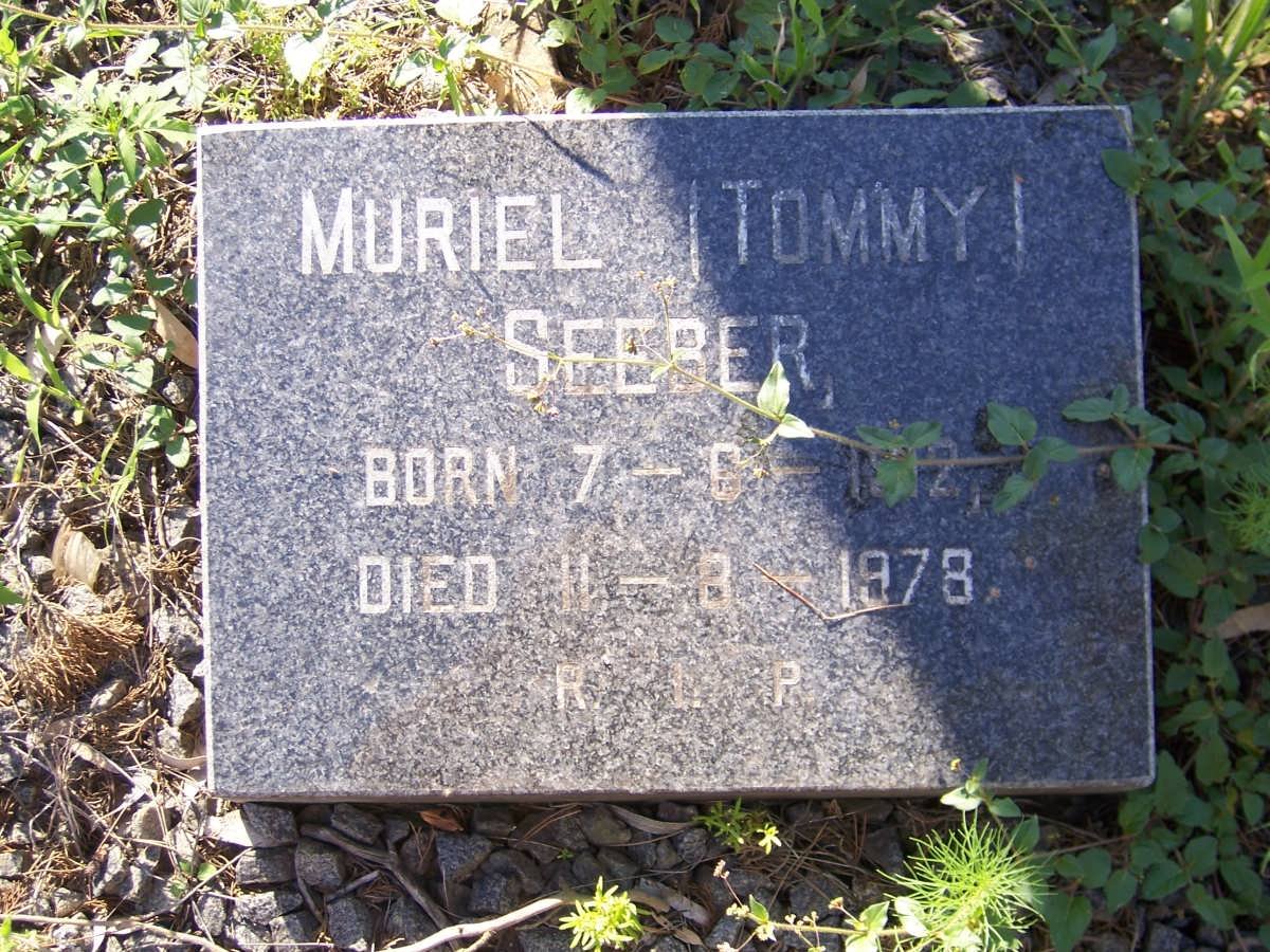 SEEBER Muriel 1912-1978