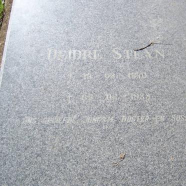 STEYN Deidre 1970-1988