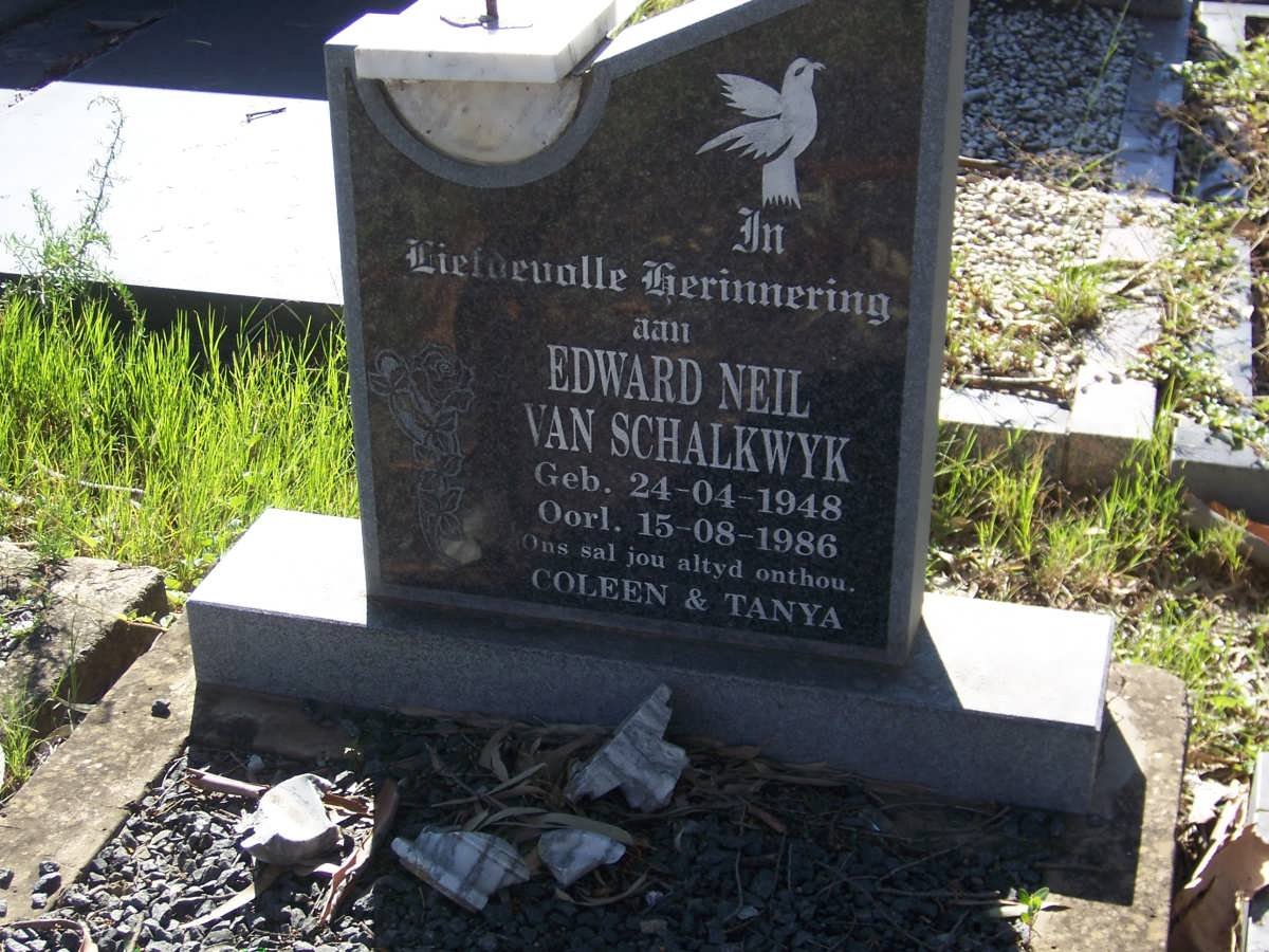 SCHALKWYK Edward Neil, van 1948-1986