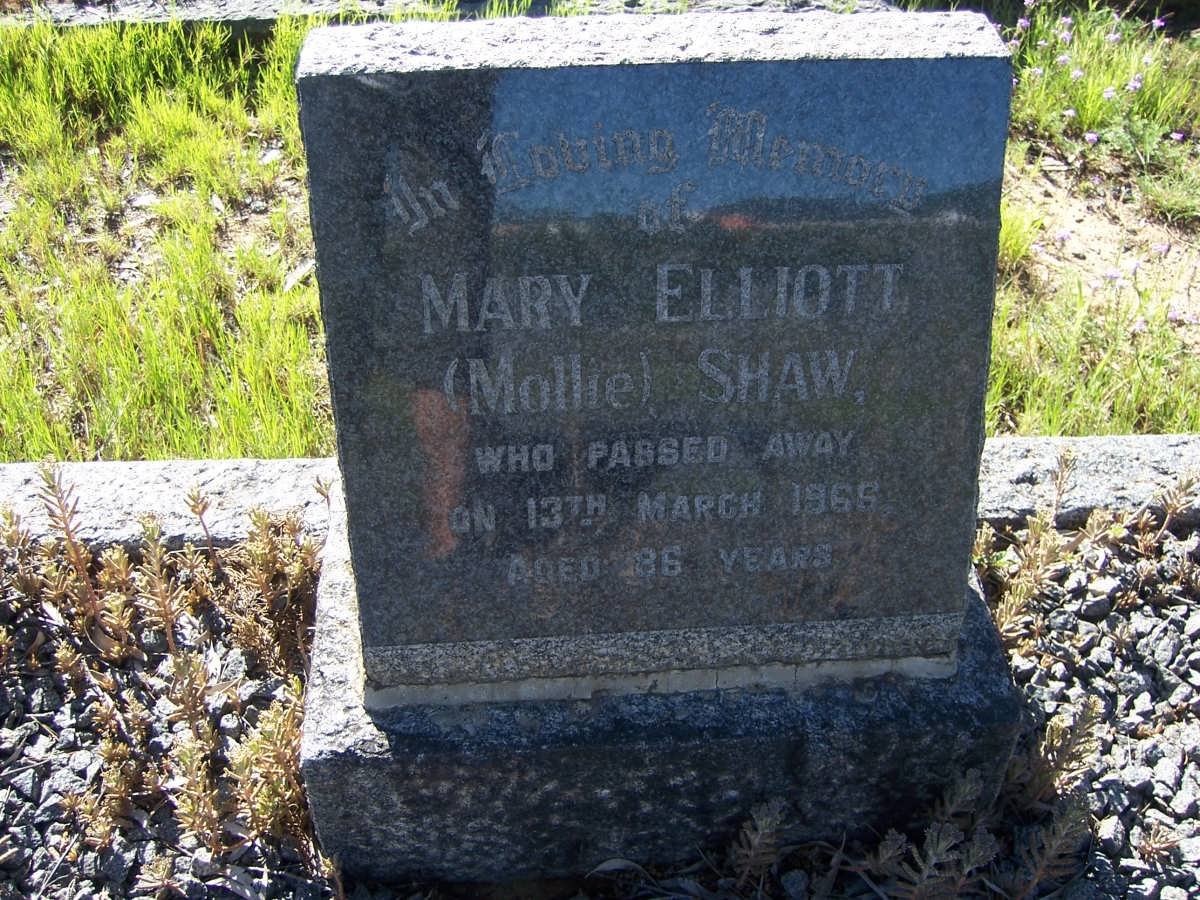 SHAW Mary Elliott -1966