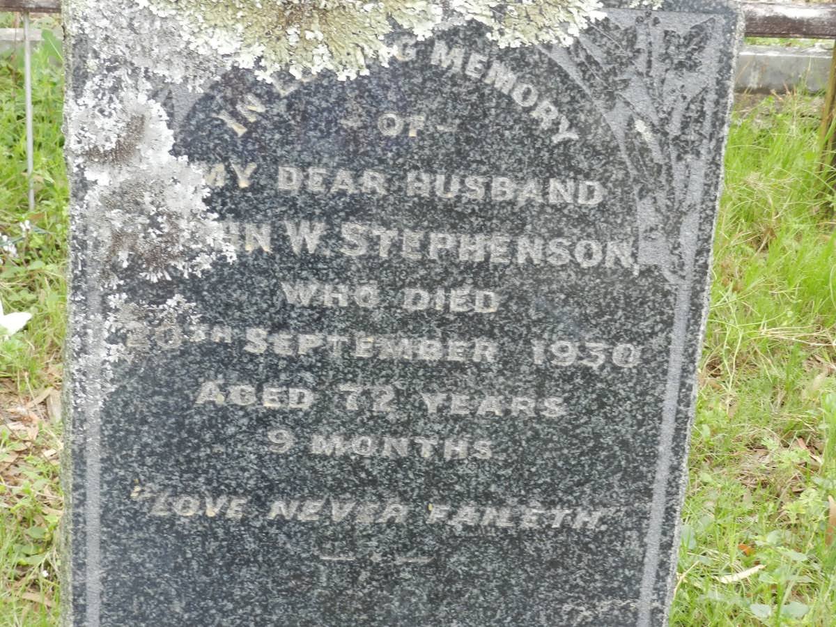 STEPHENSON John W. -1930