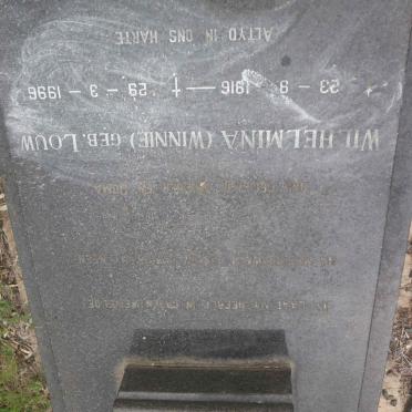 STEYN Johan A.J.F. 1915-1977 &amp; Wilhelmina LOUW 1916-1996