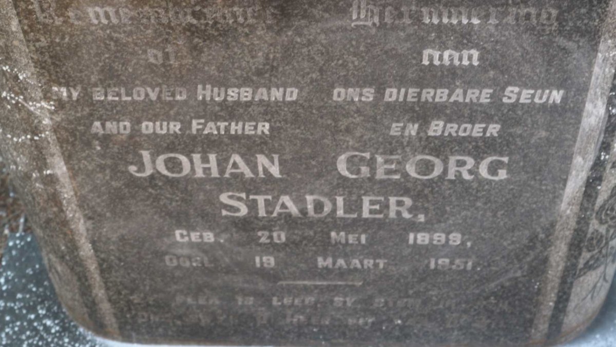 STADLER Johan Georg 1899-1951
