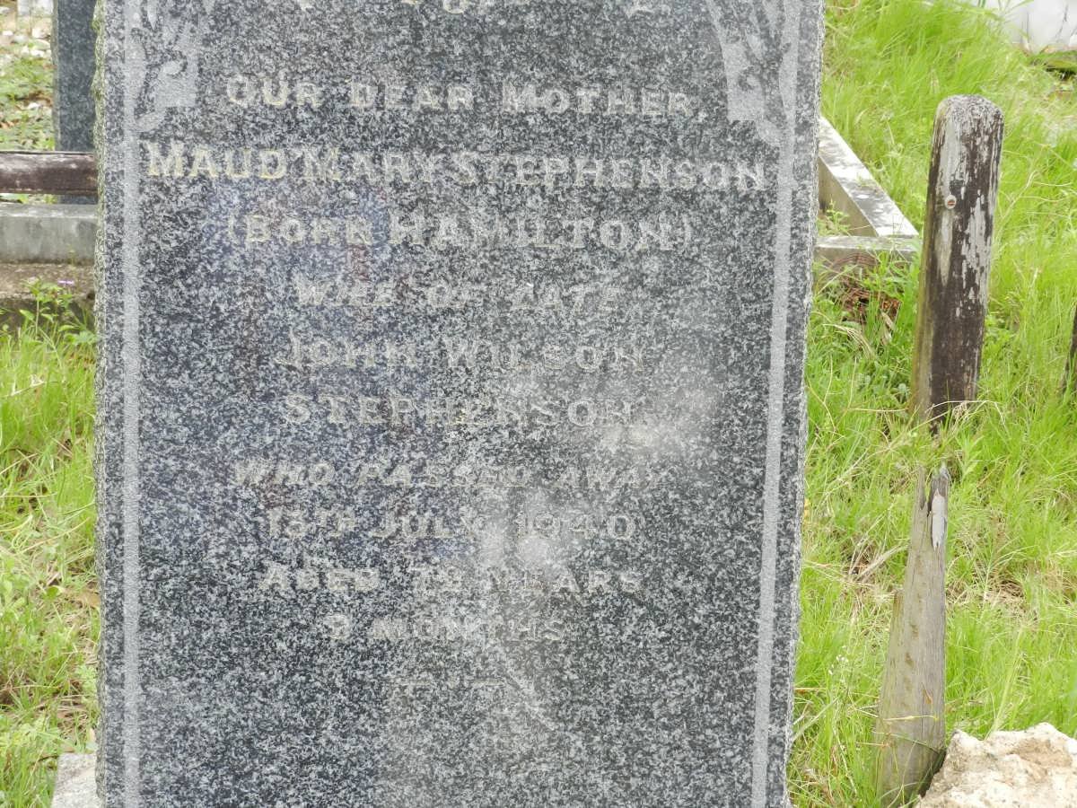 STEPHENSON Maud Mary nee HAMILTON -1940