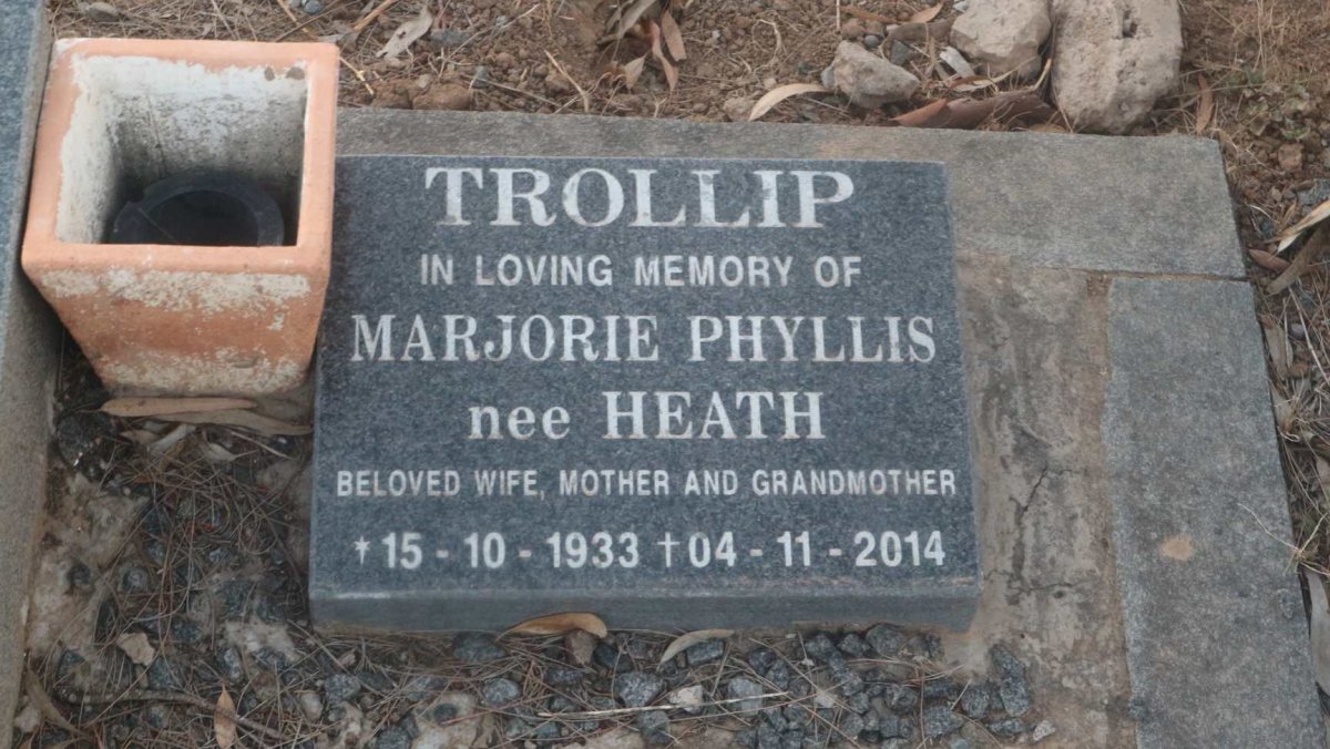 TROLLIP Marjorie Phyllis nee HEATH 1933-2014