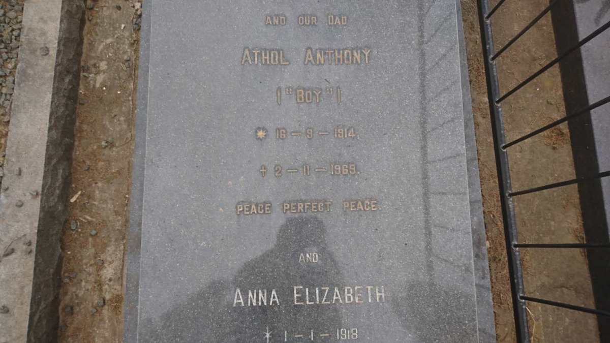 TIDBURY Athol Anthony 1914-1969 &amp; Anna Elizabeth 1918-1993