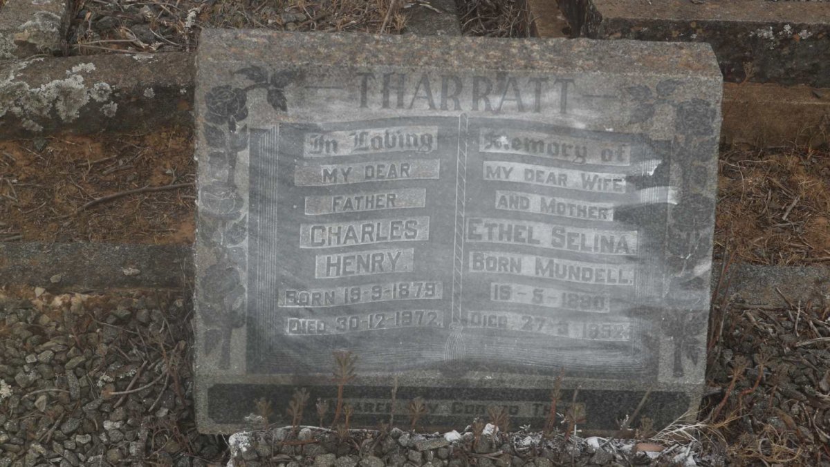 THARRATT Charles Henry 1879-1972 &amp; Ethel Selina MUNDELL 1890-1952