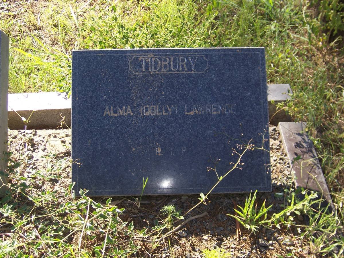 TIDBURY Alma Lawrence