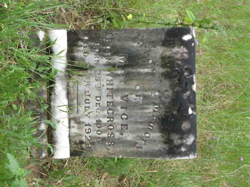 VICE May nee WHITECROSS 1906-1929