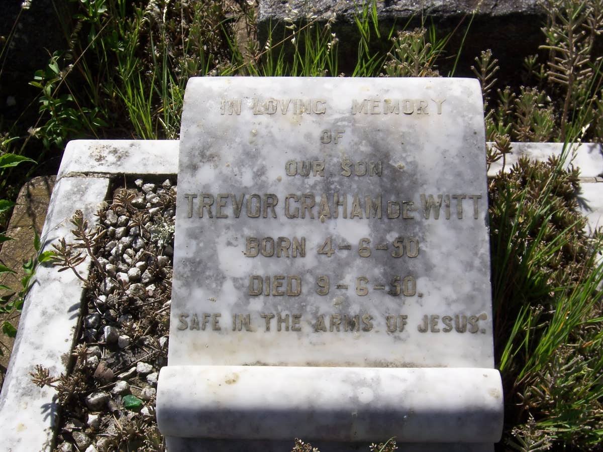 WITT Trevor Graham, de 1950-1950