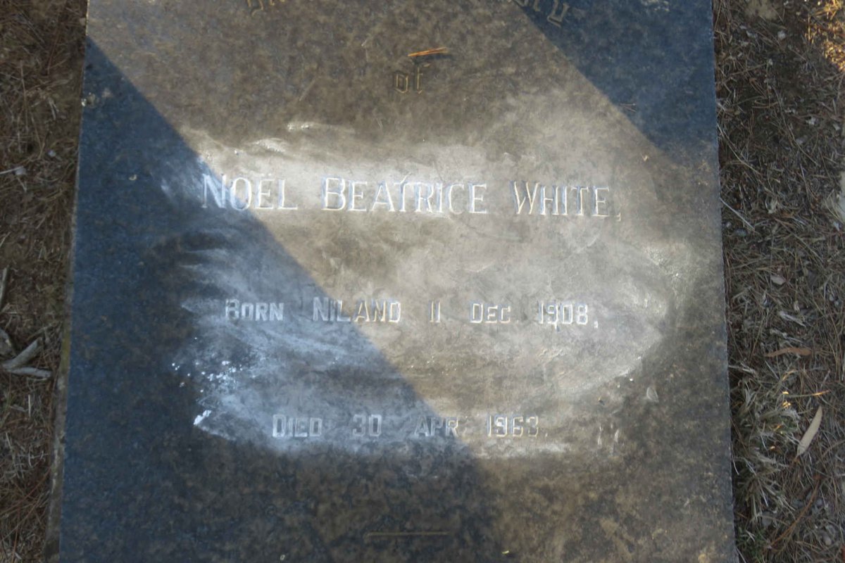 WHITE Noel Beatrice nee NILAND 1908-1963