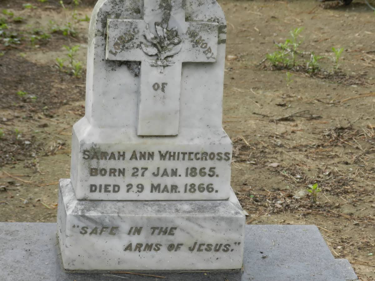 WHITECROSS Sarah Ann 1865-1866