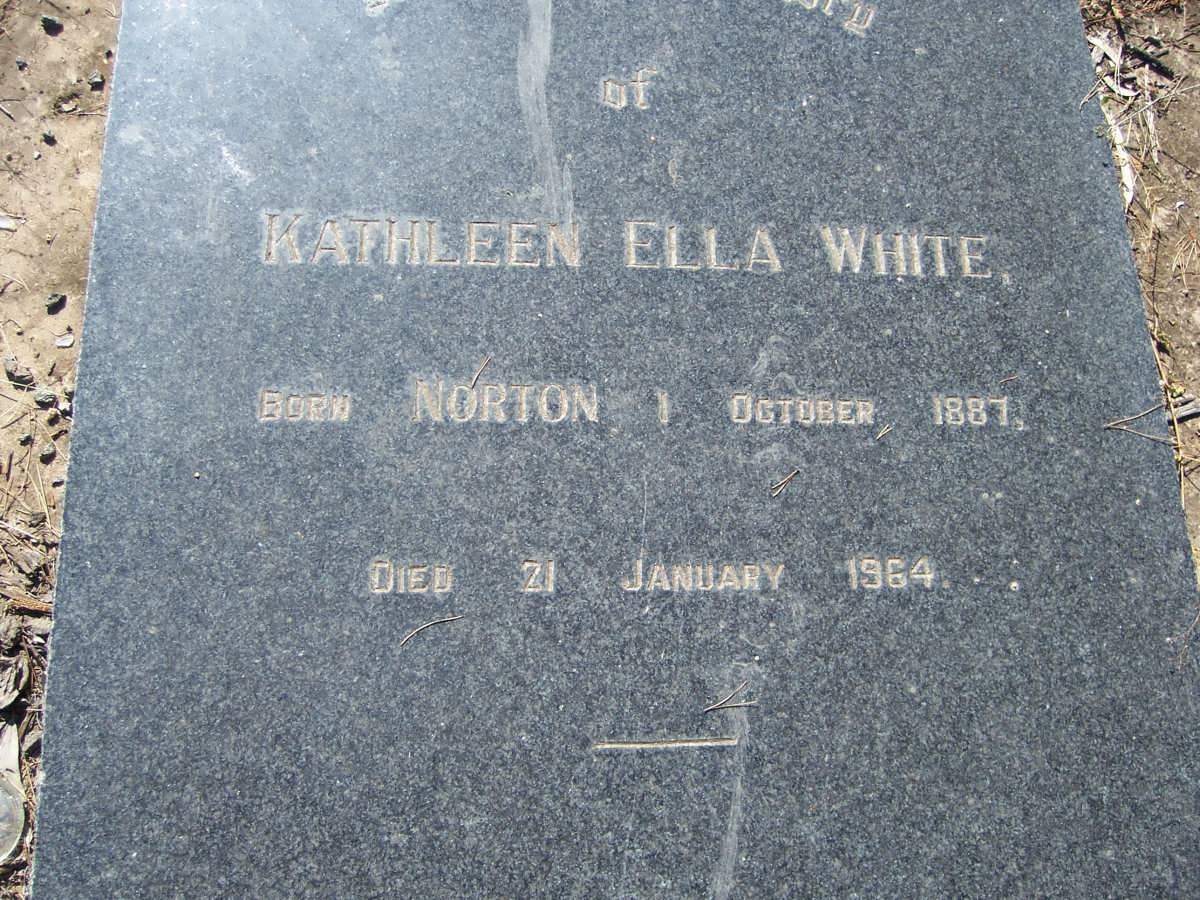 WHITE Kathleen Ella nee NORTON 1887-1964