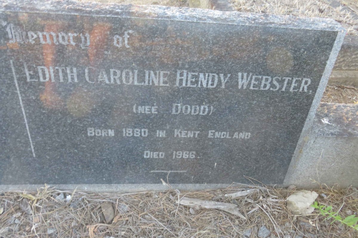 WEBSTER Charles 1879-1965 &amp; Edith Caroline Hendy DODD 1880-1966