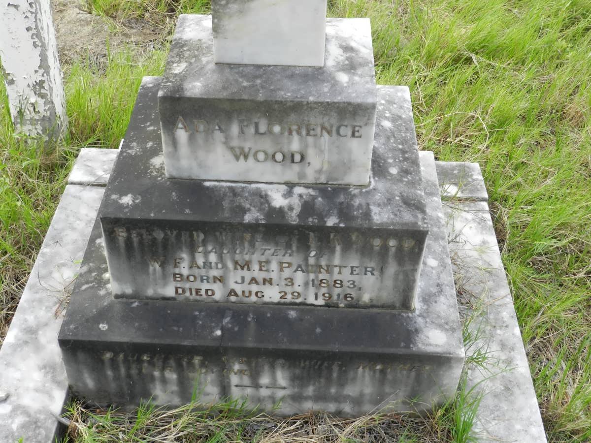 WOOD Ada Florence nee PAINTER 1883-1916
