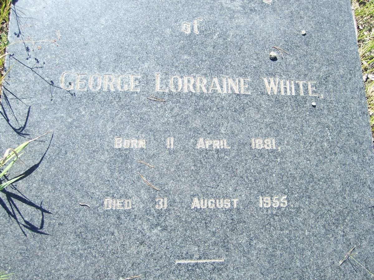 WHITE George Lorraine 1881-1955