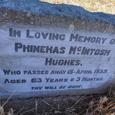 HUGHES Phinehas McIntosh -1939