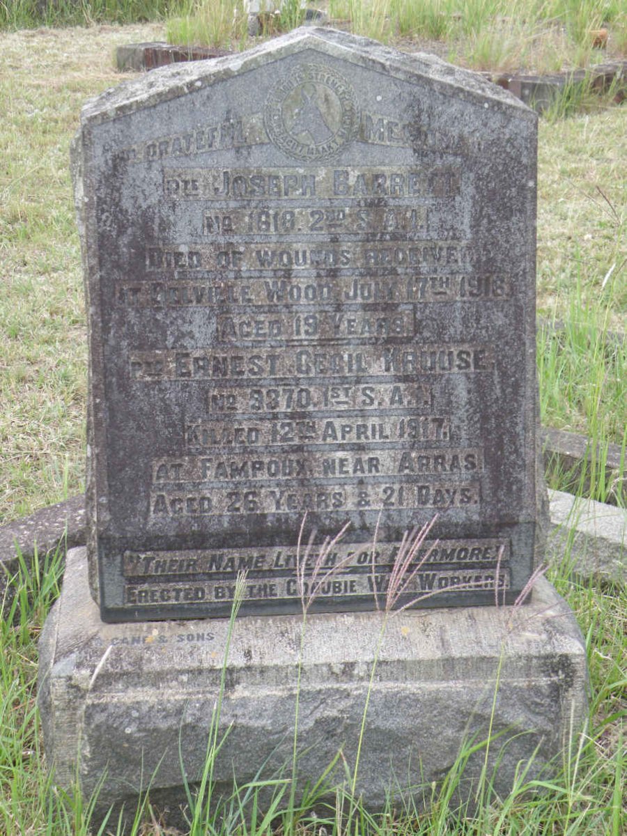 BARRETT Joseph - 1916 :: KRUUSE Ernest Cecil -1917