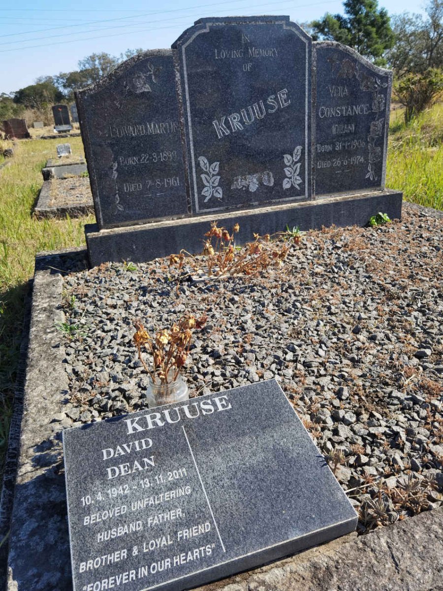 KRUUSE Edward Martin 1899-1961 &amp; Vera Constance DEAN 1906-1974