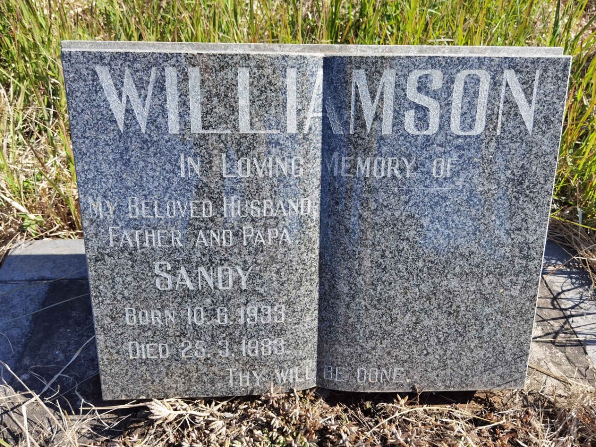 WILLIAMSON Sandy 1933-1983 :: GOWER Jennifer Grace 1961-2015