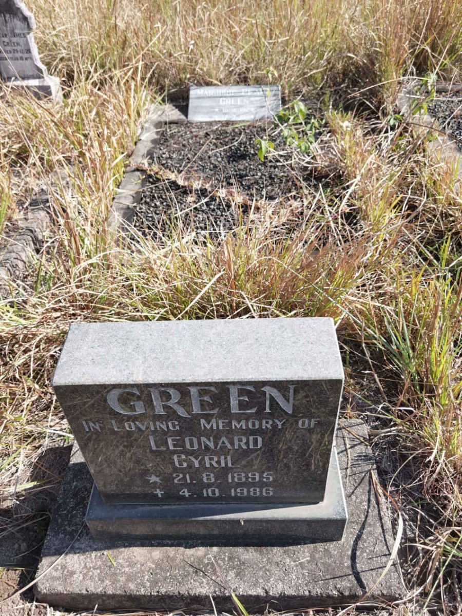 GREEN Leonard Cyril 1895-1986
