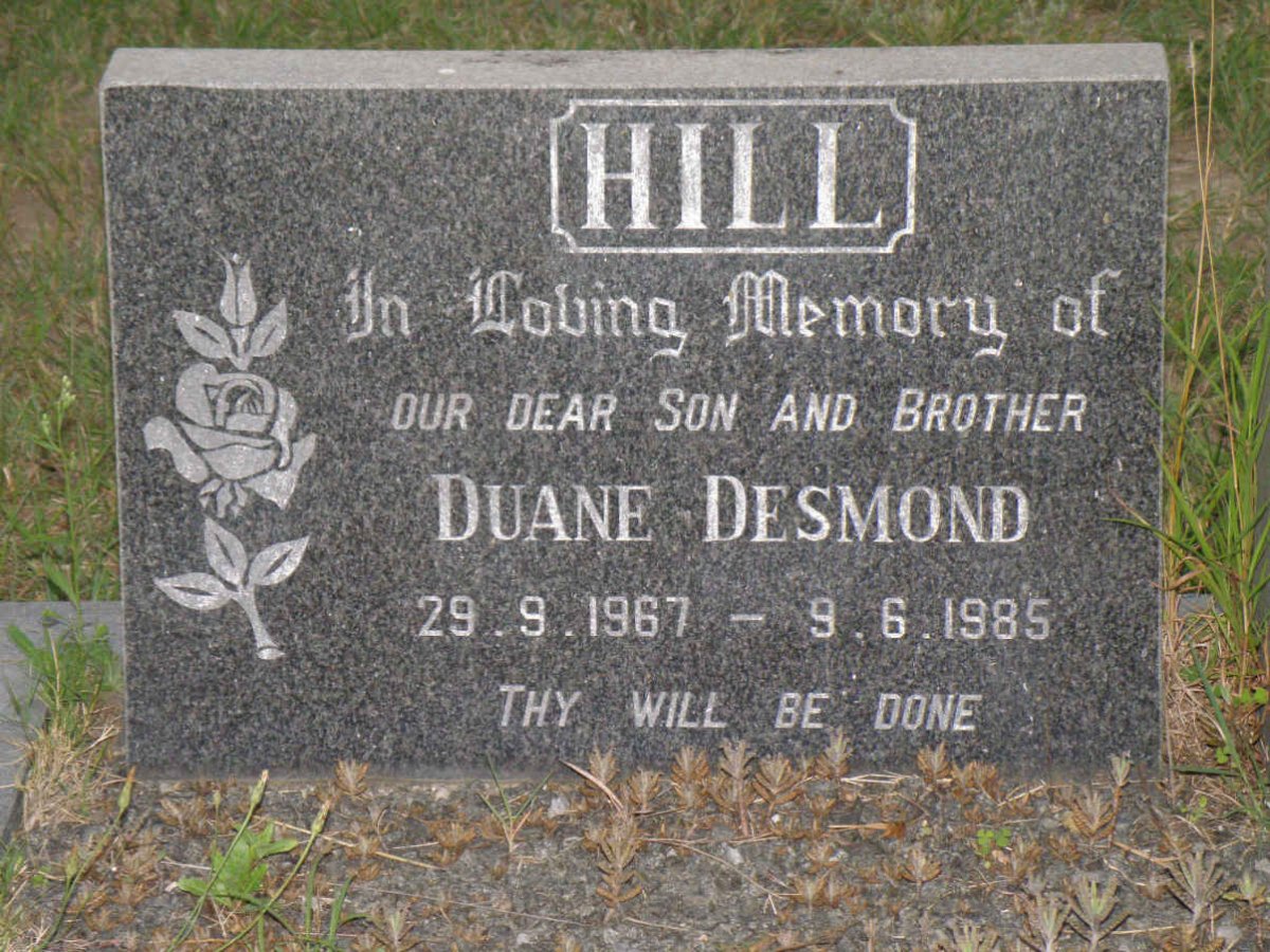 HILL Duane Desmond 1967-1985