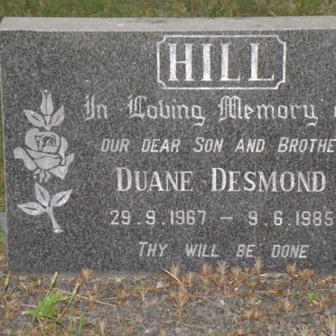 HILL Duane Desmond 1967-1985