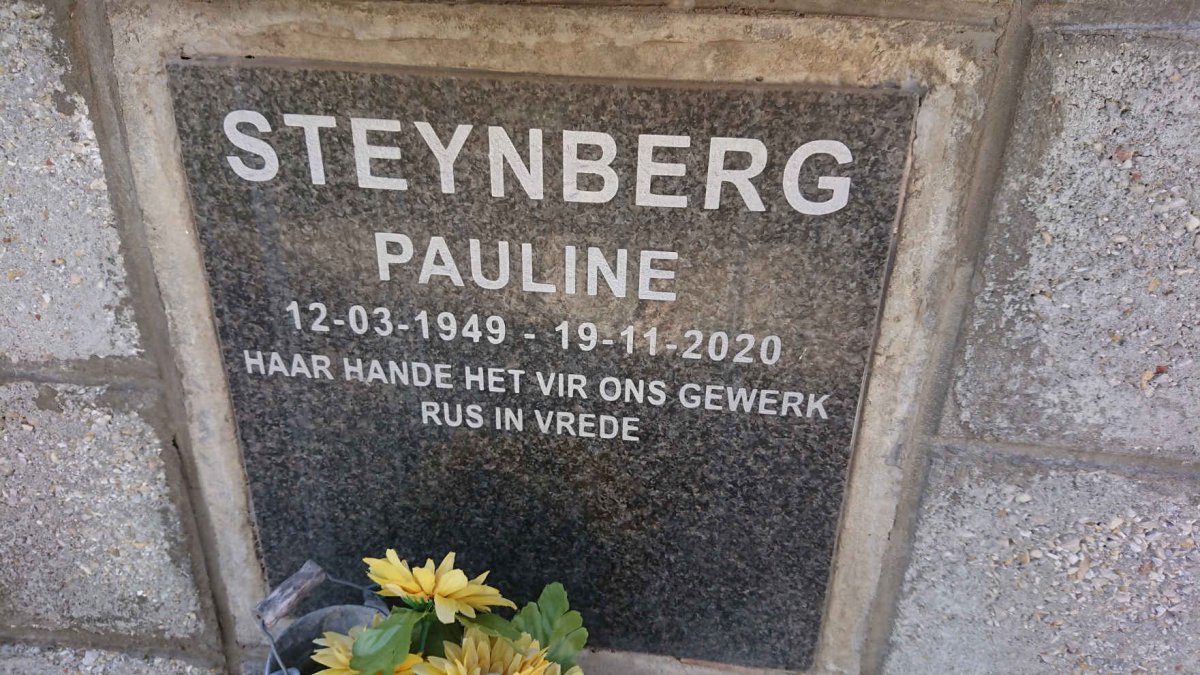 STEYNBERG Pauline 1949-2020