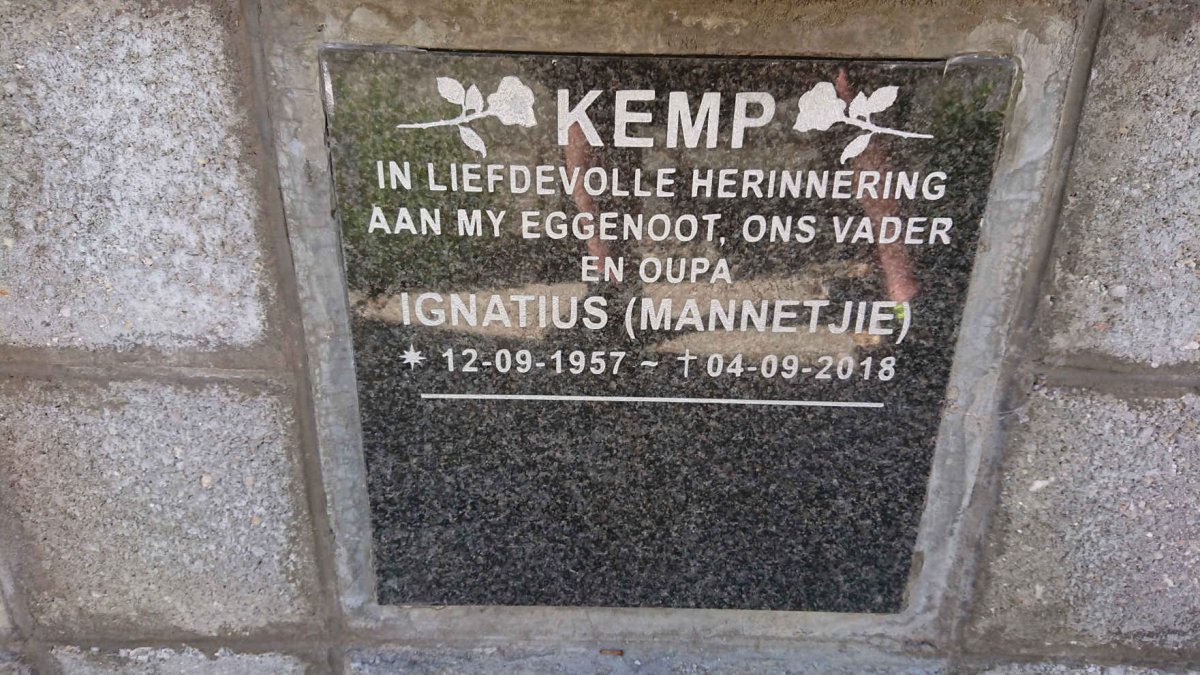 KEMP Ignatius 1957-2018