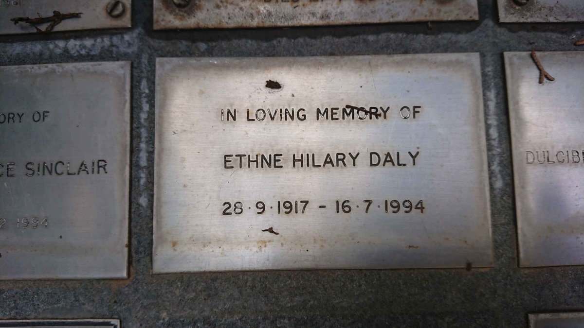 DALY Ethne Hilary 1917-1994