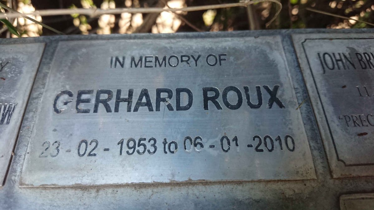 ROUX Gerhard 1953-2010