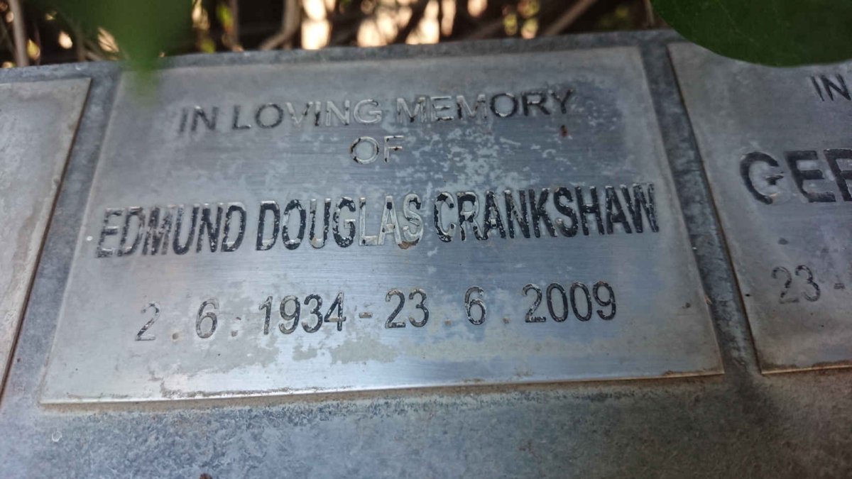 CRANKSHAW Edmund Douglas 1934-2009