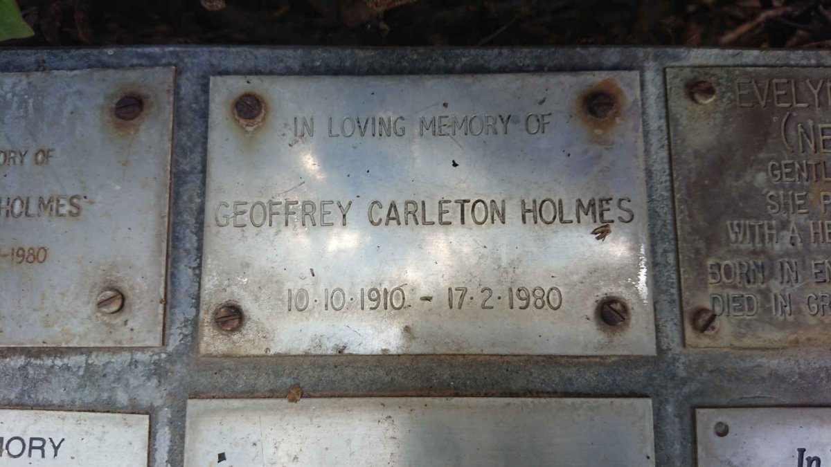 HOLMES Geoffrey Carleton 1910-1980
