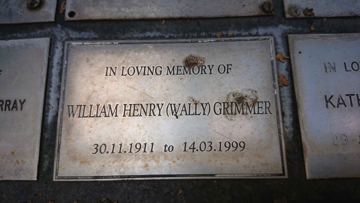 GRIMMER William Henry 1911-1999