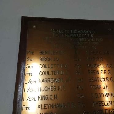 Middellandse Regiment Memorial plaque - Second World War _2