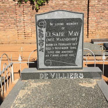 VILLIERS Elsabe May, de nee MAASDORP 1917-1995