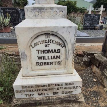 ROBERTS Thomas William 1853-1925